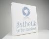 Leinwand mit Logo sthetikinformation 35x35 cm